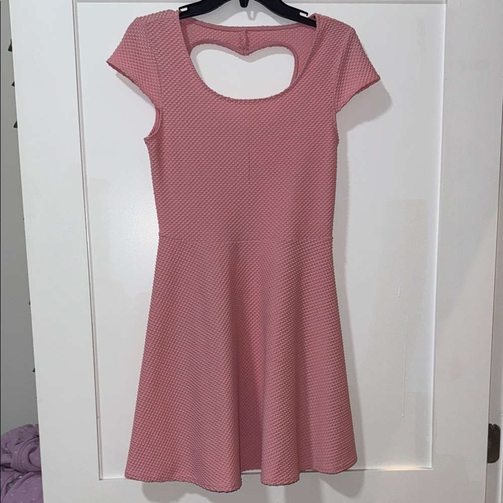 No Boundaries Pink Backless Women's Dress